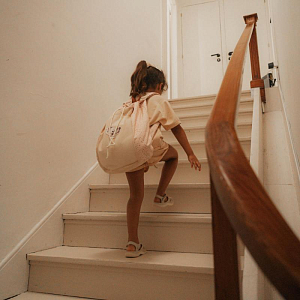 Рюкзак пляжный Mrs. Ertha "Net Unique Dots Koala", шоколадная крошка